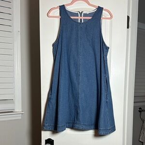 Amazon Blue Denim Mini Dress